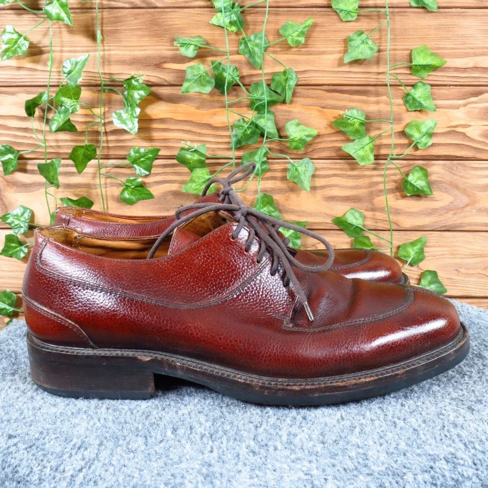Cole Haan Flex Comfort Mens Split Toe‎ Derby Shoes Sz 8.5 Business Brown Leather